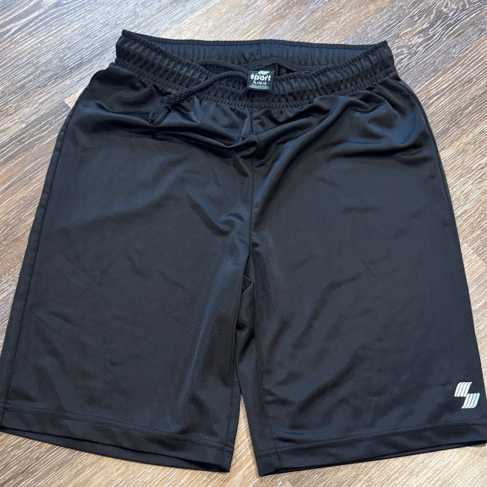 Sporto Boys Black Athletic Shorts
